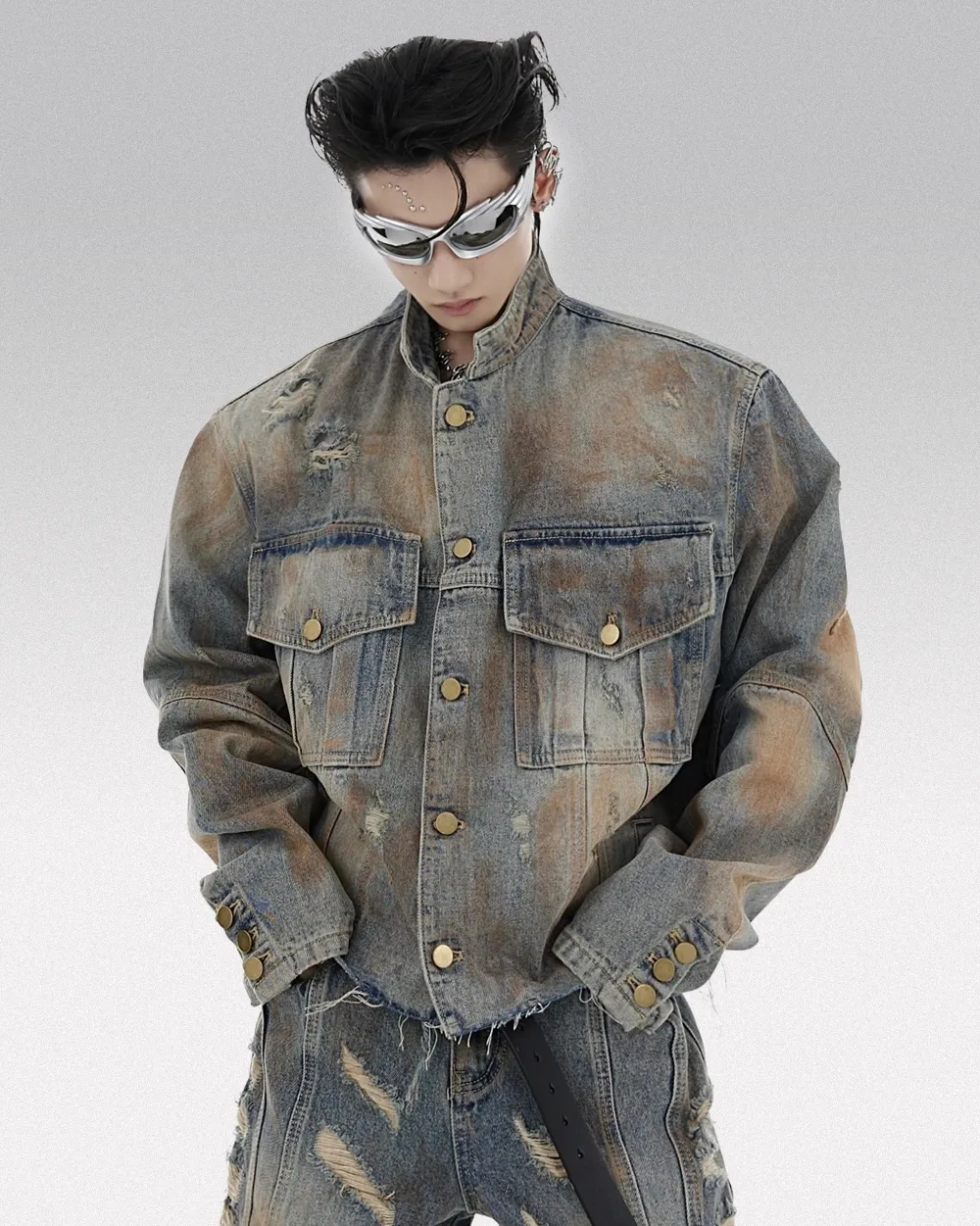 Washed Denim Jacket "Amami" - Image 2