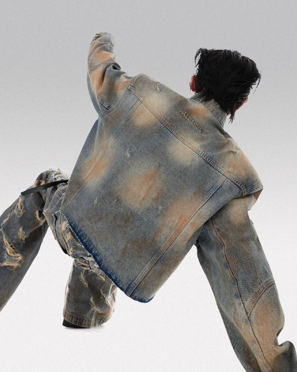 Washed Denim Jacket "Amami" - Image 4