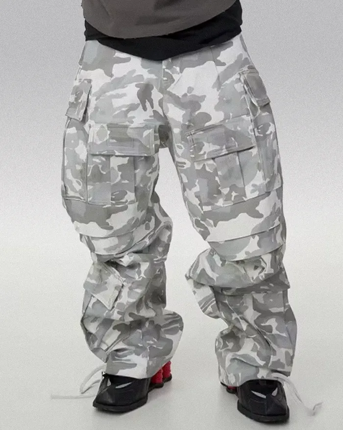 White Camo baggy pants "Yashu" - Image 3