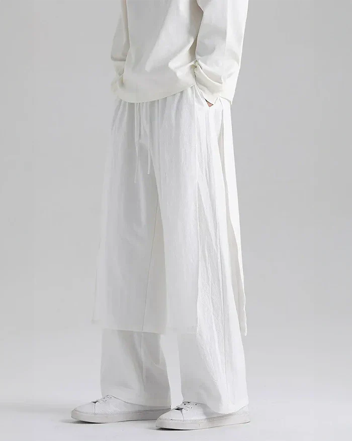 White hakama pants "Yotsu" - Image 3