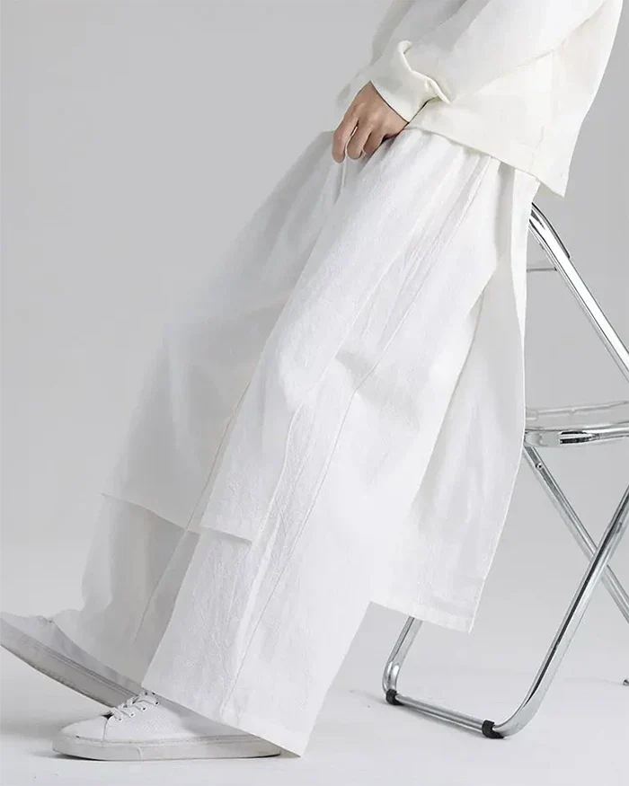 White hakama pants "Yotsu" - Image 5