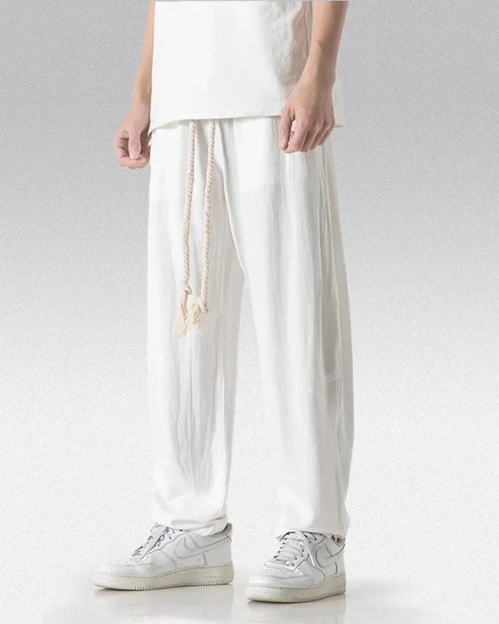 White harem pants "Mino" - Image 2