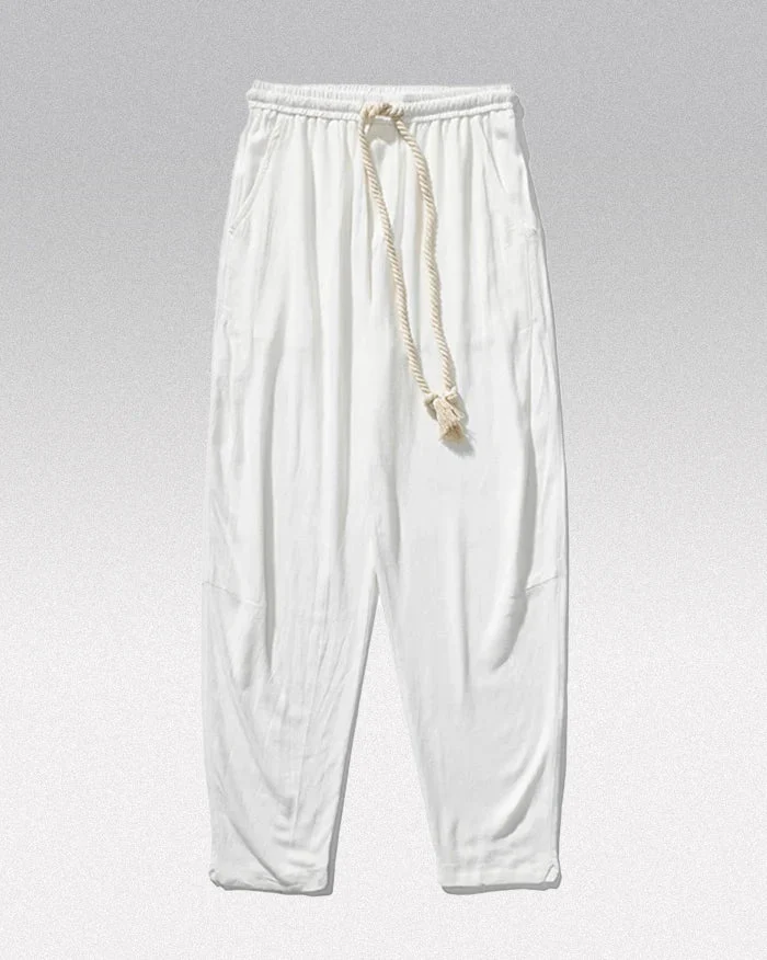 White harem pants "Mino" - Image 5