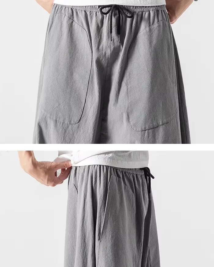 Wide leg linen pants "Kisawa" - Image 11