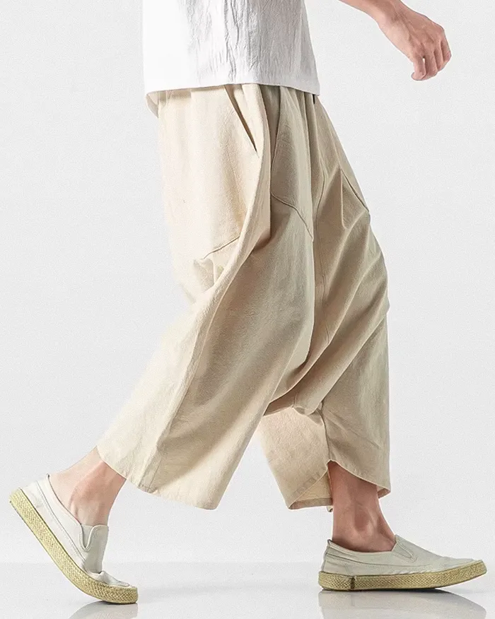 Wide leg linen pants "Kisawa" - Image 12
