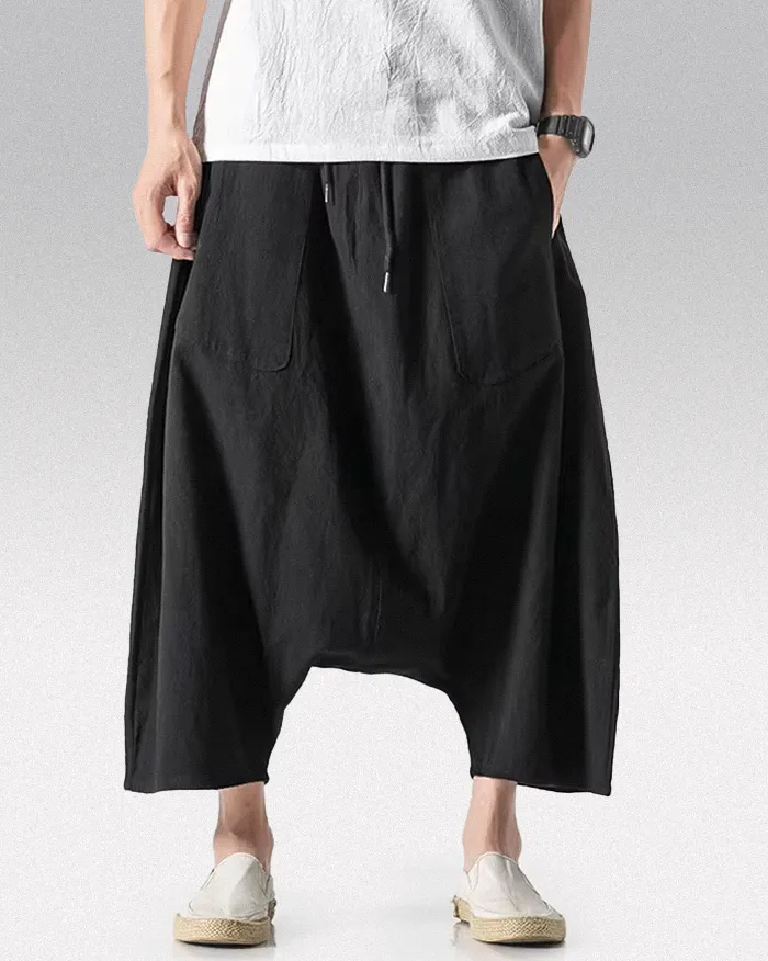 Wide leg linen pants "Kisawa" - Image 14