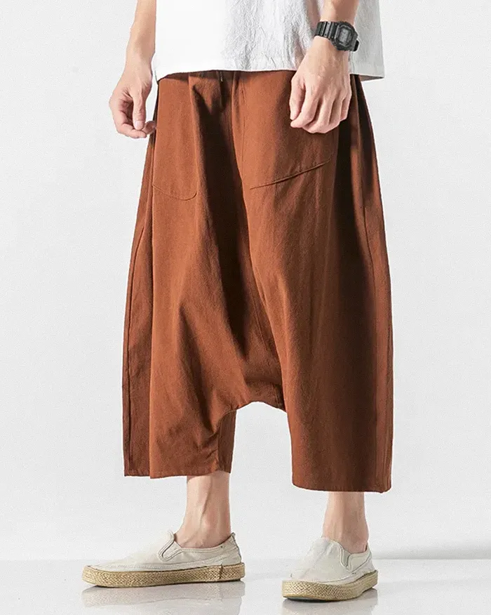 Wide leg linen pants "Kisawa" - Image 9