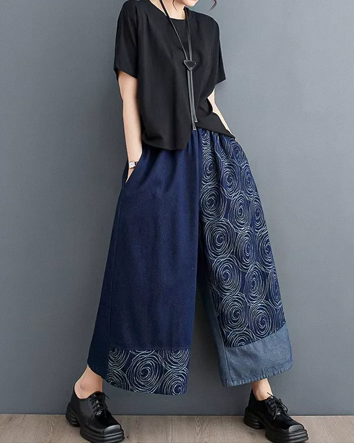 Wide leg women's pants "Kikuchi" - Image 2