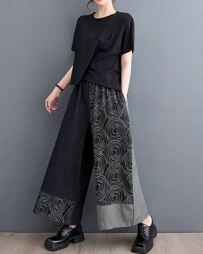Wide leg women's pants "Kikuchi" - Image 9