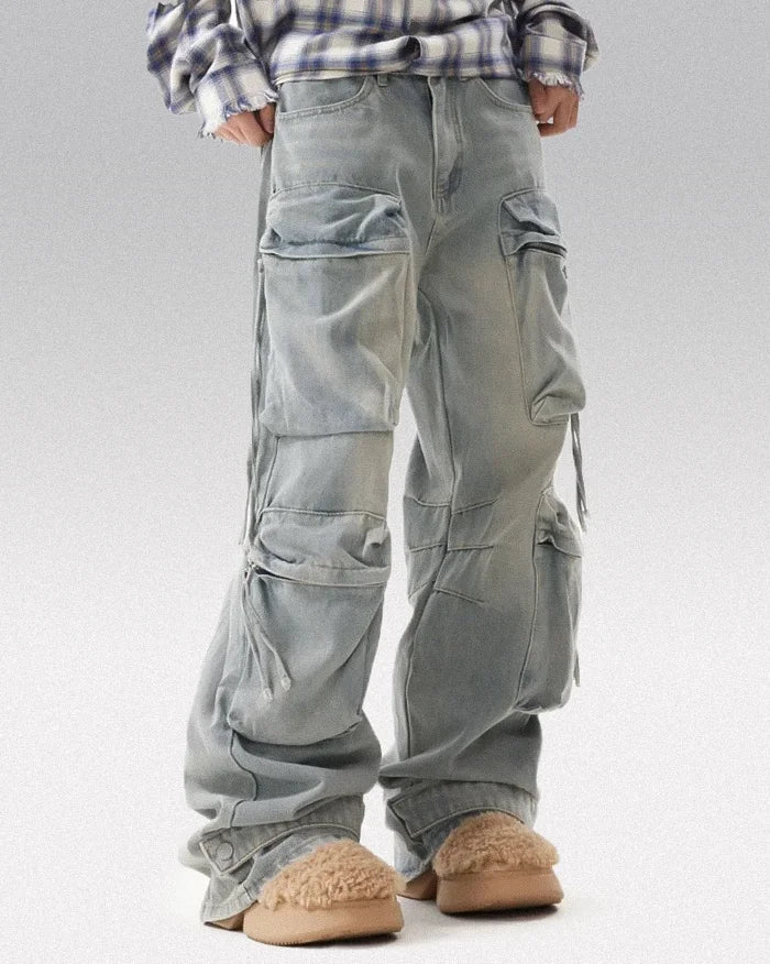 Y2k baggy jeans men's "Shibushi" - Image 2