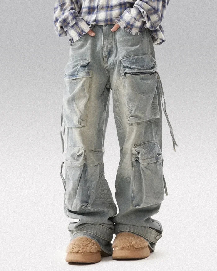 Y2k baggy jeans men's "Shibushi" - Image 3