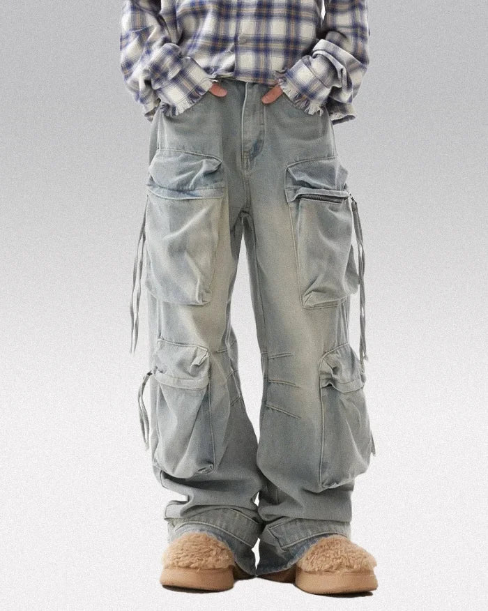 Y2k baggy jeans men's "Shibushi" - Image 4