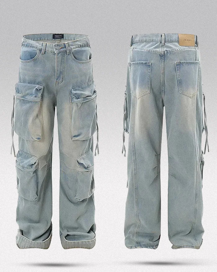 Y2k baggy jeans men's "Shibushi" - Image 9