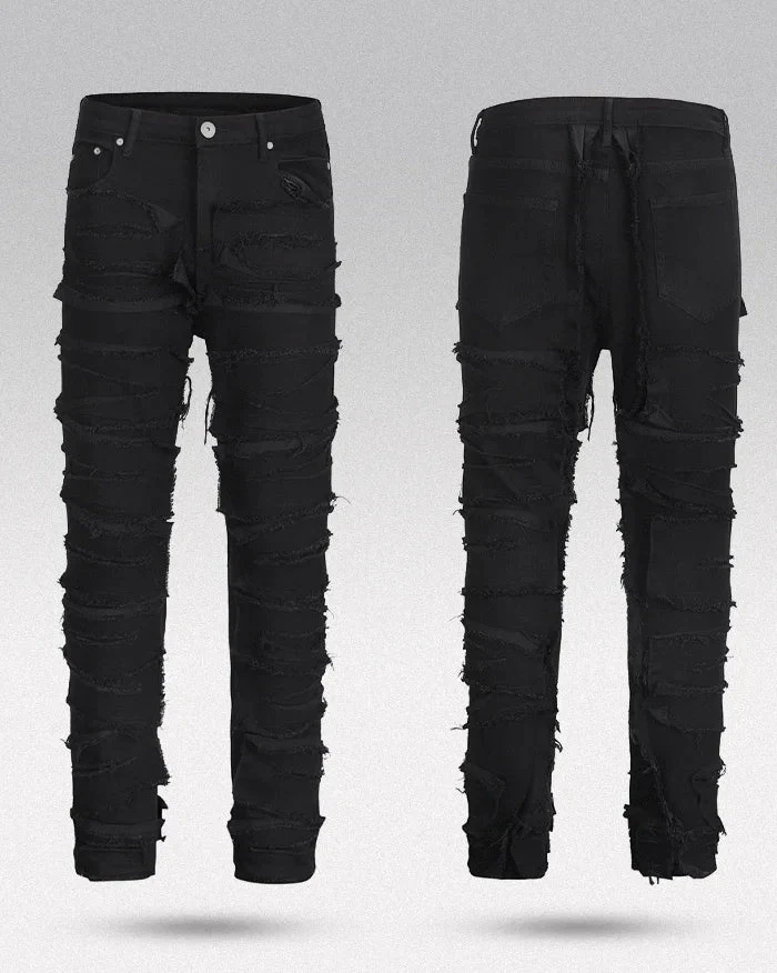 Y2k black jeans men "Kitaiba" - Image 5