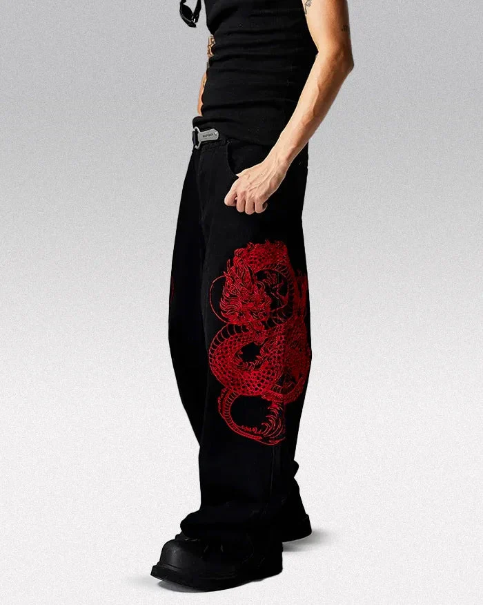 Y2k embroidered jeans "Shiron" - Image 4