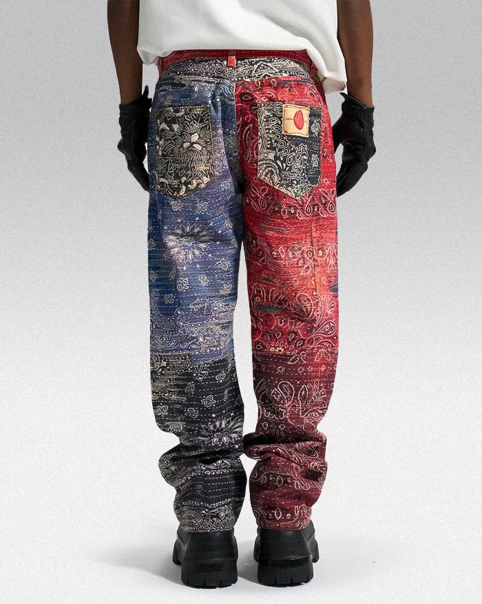 y2k graphic jeans mens "Kunato" - Image 2