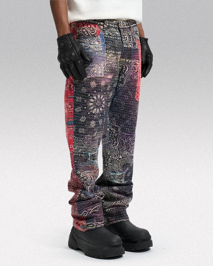 y2k graphic jeans mens "Kunato" - Image 5