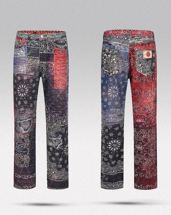 y2k graphic jeans mens "Kunato" - Image 7