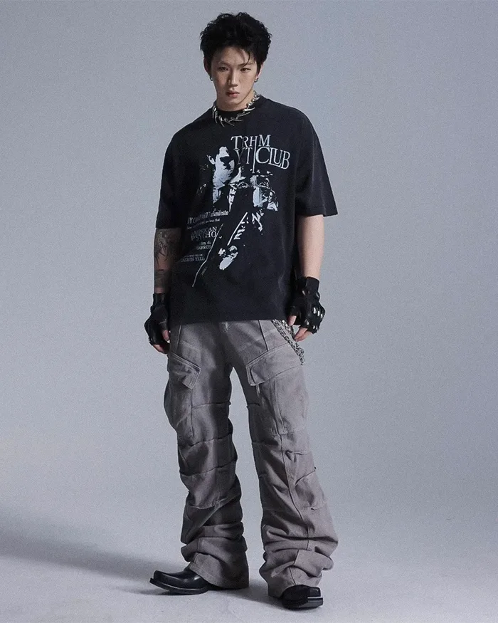 Y2k grey jeans "Tsuchi" - Image 4