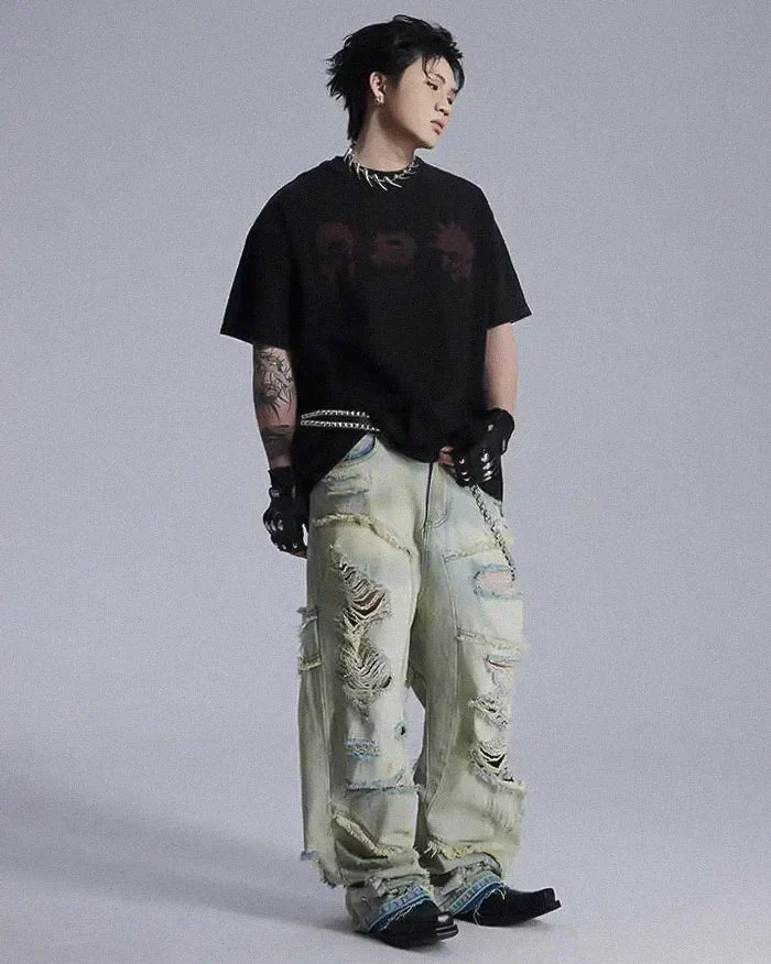Y2k men's baggy jeans "Satsuma" - Image 5