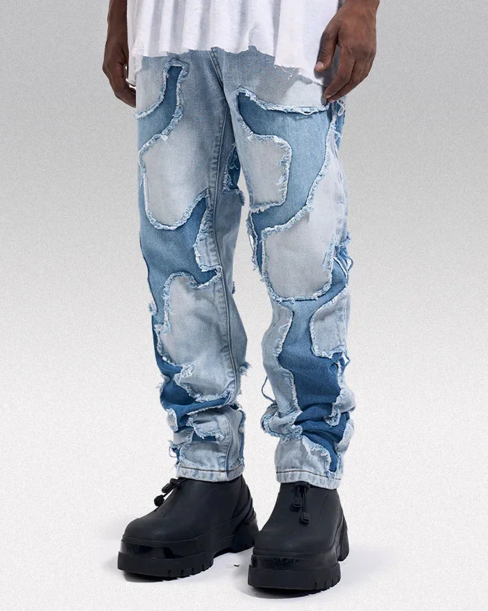 Y2k patchwork jeans "Rugawa"