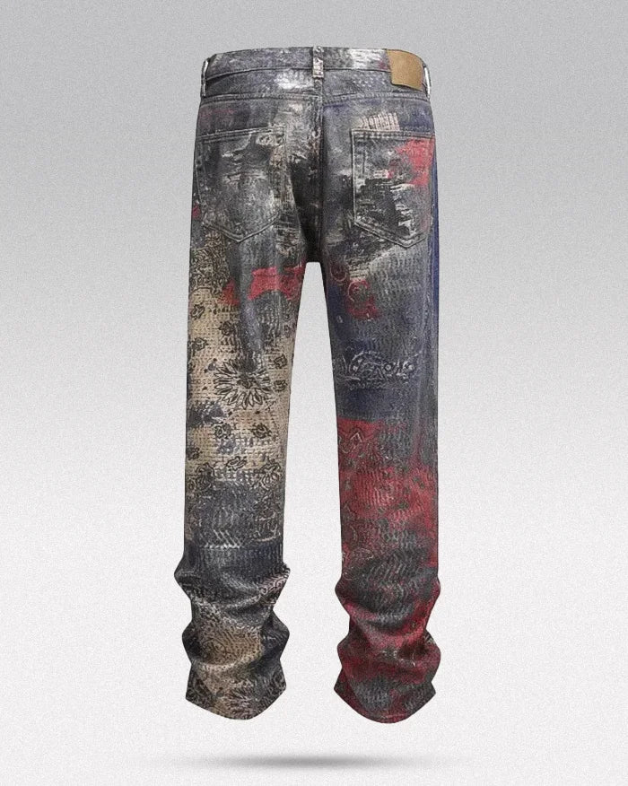 Y2k printed jeans "Ryu" - Image 3