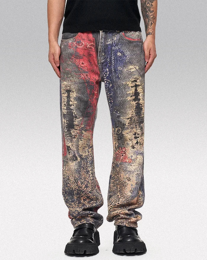 Y2k printed jeans "Ryu" - Image 5