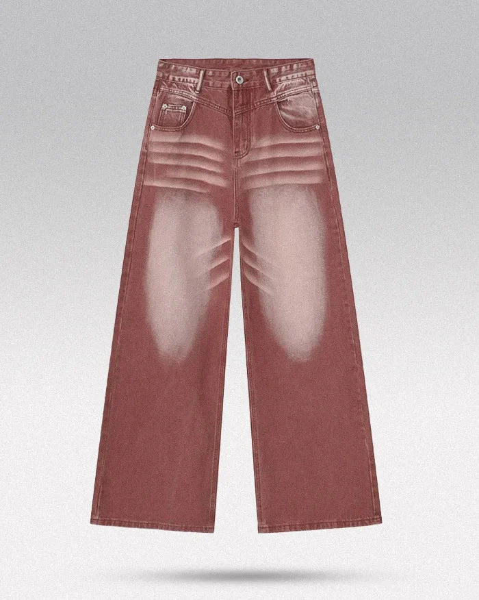 Y2k red pants "Tono" - Image 4