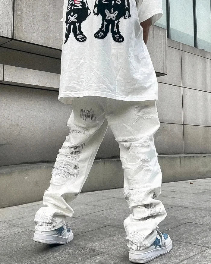 Y2k white jeans "Kasama" - Image 2