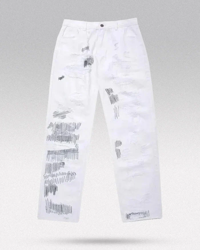 Y2k white jeans "Kasama" - Image 6