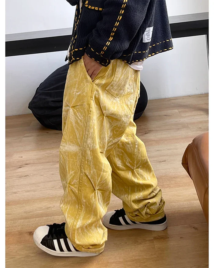 Yellow baggy jeans "Teyaba" - Image 10