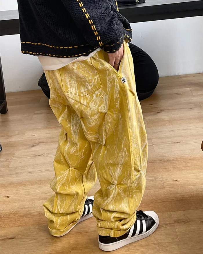 Yellow baggy jeans "Teyaba" - Image 16