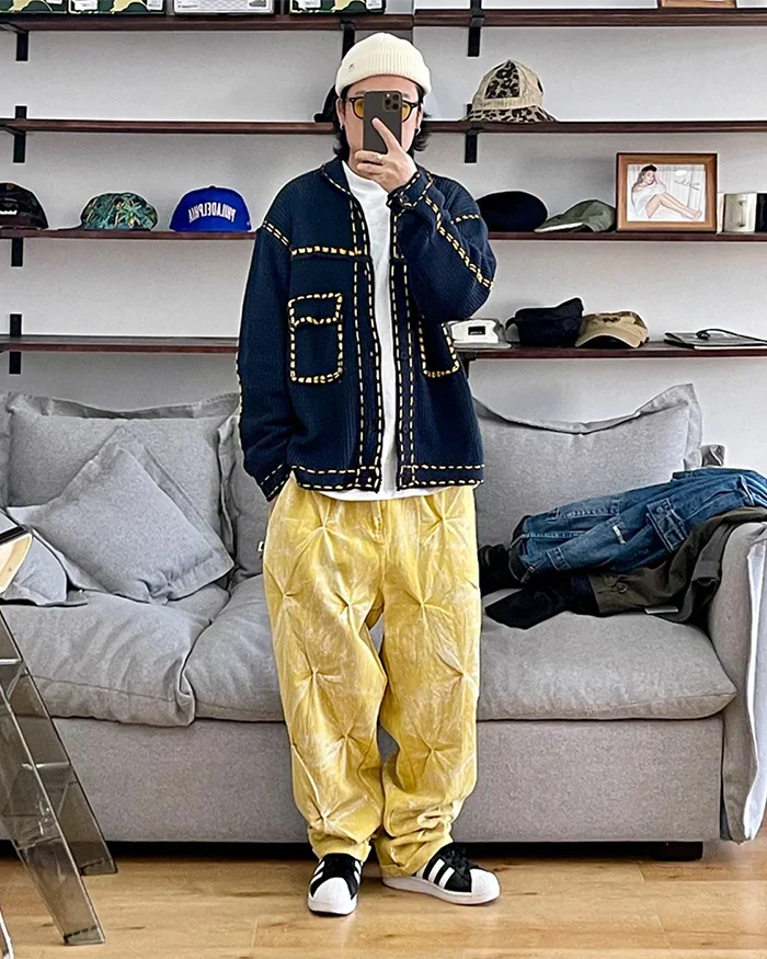 Yellow baggy jeans "Teyaba" - Image 3