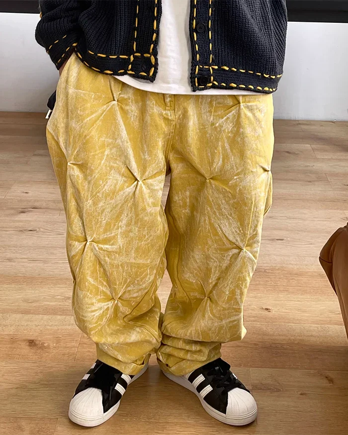 Yellow baggy jeans "Teyaba" - Image 6