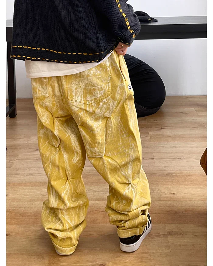 Yellow baggy jeans "Teyaba" - Image 9