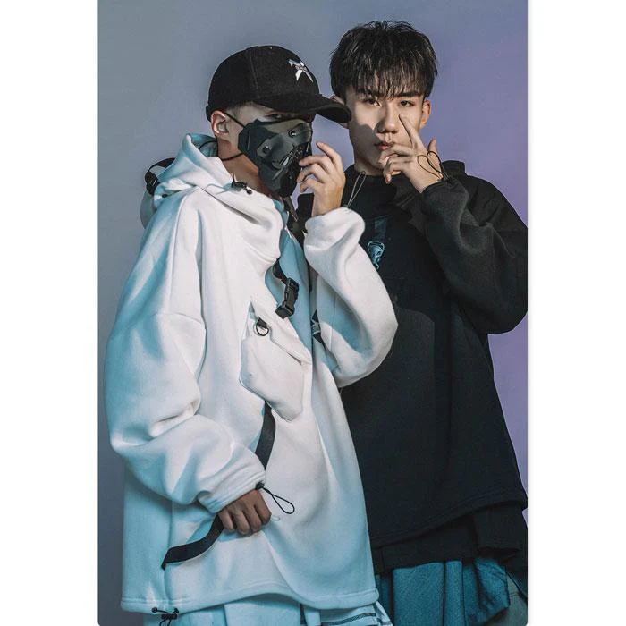 "Yoruichi"  Techwear Hoodie - Image 14